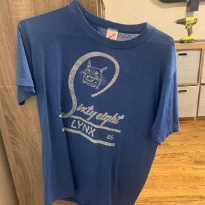 Sixty eight Lynx blue t shirt 1988